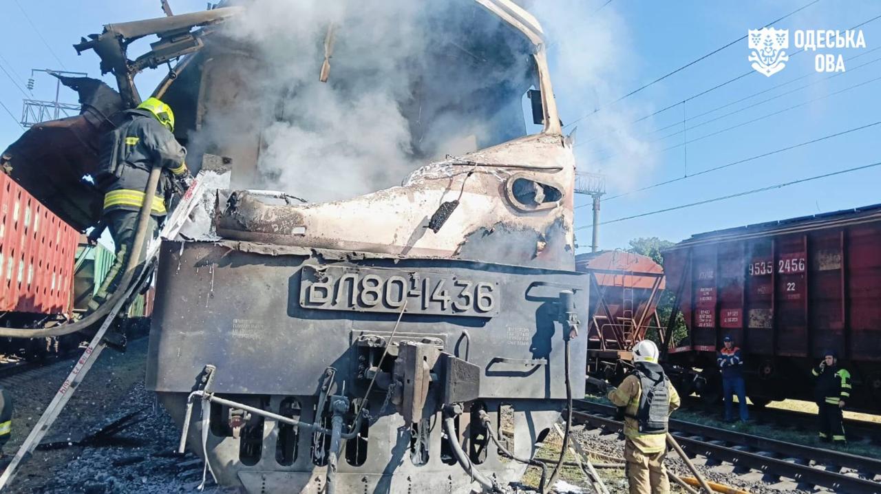 Russian drone strikes train in Odesa region, killing two railway workers